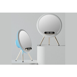 خرید آینه رومیزی هوشمند شارژی و شارژر بی سیم چندکاره Lanlang Magic Mirror Q6