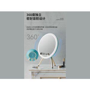 آینه رومیزی هوشمند شارژی و شارژر بی سیم چندکاره Lanlang Magic Mirror Q6