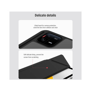 خرید کیف محافظ تبلت 11 اینچ شیائومی نیلکین Nillkin Bevel Leather smartcover case for Xiaomi Pad 6, Pad 6 Pro