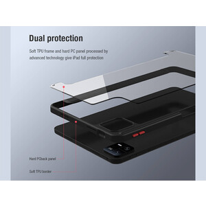 بهترین کیف محافظ تبلت 11 اینچ شیائومی نیلکین Nillkin Bevel Leather smartcover case for Xiaomi Pad 6, Pad 6 Pro