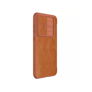 کیفیت کیف محافظ سامسونگ اس 23 اف ای نیلکین Nillkin Samsung Galaxy S23 FE Qin Pro leather case