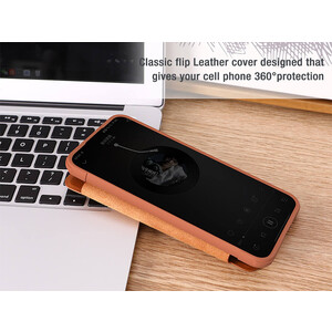 کیف محافظ سامسونگ اس 23 اف ای نیلکین Nillkin Samsung Galaxy S23 FE Qin Pro leather case