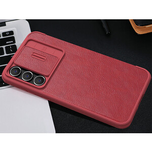 کیف محافظ سامسونگ اس 23 اف ای نیلکین Nillkin Samsung Galaxy S23 FE Qin Pro leather case