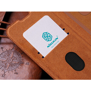 کیف محافظ سامسونگ اس 23 اف ای نیلکین Nillkin Samsung Galaxy S23 FE Qin Pro leather case