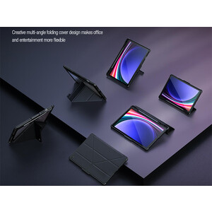 خرید کیف محافظ بامپر دار سامسونگ تب اس 9 نیلکین Nillkin Bumper Leather cover case Pro Multi-angle folding style for Samsung Galaxy Tab S9
