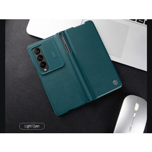 کیف محافظ سامسونگ زد فولد 4 نیلکین Nillkin Samsung Galaxy Z Fold 4 5G/W23 Qin Pro leather case