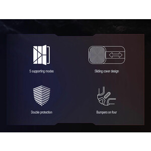 کیف محافظ بامپردار تبلت سامسونگ اس 9 اولترا نیلکین Nillkin Bumper Leather cover case Pro Multi-angle folding style Samsung Galaxy Tab S9 Ultra