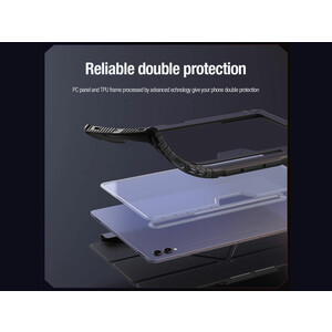 کیف محافظ بامپردار تبلت سامسونگ اس 9 اولترا نیلکین Nillkin Bumper Leather cover case Pro Multi-angle folding style Samsung Galaxy Tab S9 Ultra