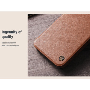 قیمت کیف کویین آیفون 15 پرو مکس نیلکین Nillkin Apple iPhone 15 Pro max Qin Pro leather case