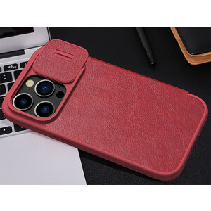 کیفیت کیف کویین آیفون 15 پرو مکس نیلکین Nillkin Apple iPhone 15 Pro max Qin Pro leather case