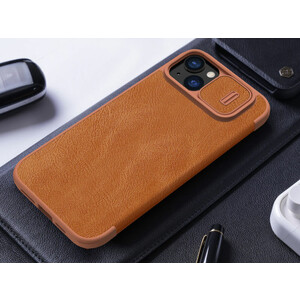 گارد کلاسوری آیفون 15 نیلکین Nillkin Apple iPhone 15 Qin Pro leather case