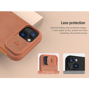 خرید کیف کویین آیفون 15 نیلکین Nillkin Apple iPhone 15 Qin Pro leather case