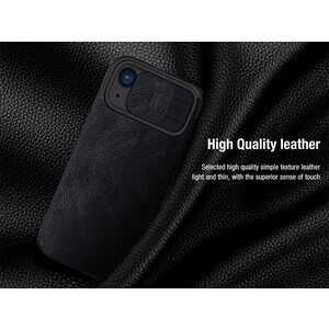 کیفیت کیف کویین آیفون 15 نیلکین Nillkin Apple iPhone 15 Qin Pro leather case