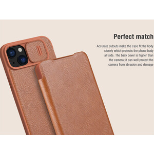 فروش کیف محافظ آیفون 15 پلاس نیلکین Nillkin Apple iPhone 15 plus Qin Pro leather case
