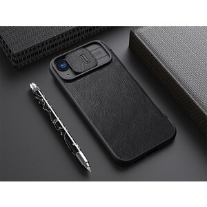 کیفیت کیف محافظ آیفون 15 پلاس نیلکین Nillkin Apple iPhone 15 plus Qin Pro leather case