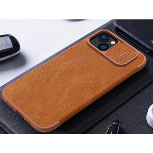 قیمت کیف محافظ آیفون 15 پلاس نیلکین Nillkin Apple iPhone 15 plus Qin Pro leather case