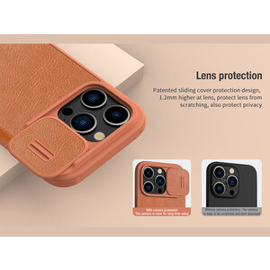 کیفیت کیف کویین آیفون 15 پرو نیلکین Nillkin Apple iPhone 15 Pro Qin Pro leather case