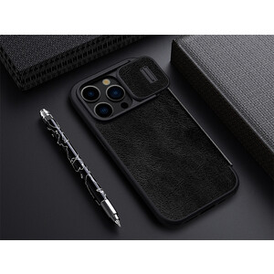 خرید کیف کویین آیفون 15 پرو نیلکین Nillkin Apple iPhone 15 Pro Qin Pro leather case