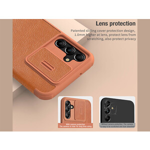 خرید قاب محافظ سامسونگ A24 نیلکین Nillkin Samsung Galaxy A24 4G Qin Pro leather case