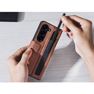 کیف گوشی سامسونگ گلکسی زد فولد 5 نیلکین Nillkin Samsung Galaxy Z Fold 5 Aoge Leather Case
