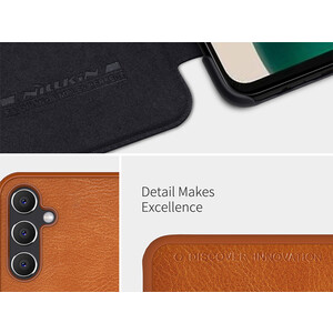 بهترین کیف محافظ سامسونگ گلکسی A14 5G نیلکین Nillkin Samsung Galaxy A14 5G Qin leather case