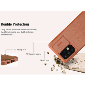 کیفیت کیف محافظ نیلکین سامسونگ Nillkin Samsung Galaxy A53 5G Qin Pro leather case