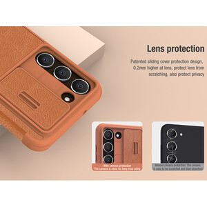 فروش کیف سامسونگ گلکسی اس 23 پلاس نیلکین Nillkin Samsung Galaxy S23+/S23 Plus Qin Pro leather case