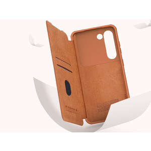 کیف محافظ سامسونگ گلکسی اس 23 نیلکین Nillkin Samsung Galaxy S23 Qin Pro leather case