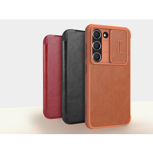 کیف محافظ سامسونگ گلکسی اس 23 نیلکین Nillkin Samsung Galaxy S23 Qin Pro leather case