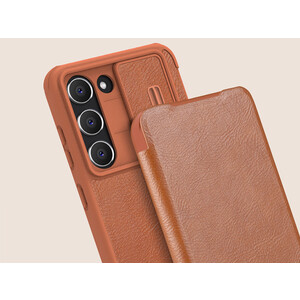 کیف محافظ سامسونگ گلکسی اس 23 نیلکین Nillkin Samsung Galaxy S23 Qin Pro leather case