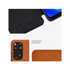 قاب کتابی گوشی شیائومی ردمی نوت 11 نیلکین Nillkin Qin Series Leather case Xiaomi Redmi Note 11 (Global, 4G)