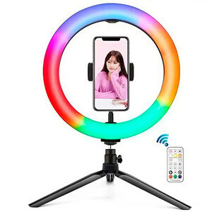 بهترین رینگ لایت 8 اینچی و هولدر موبایل ایکس او
