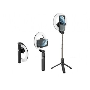 رینگ‌لایت سه‌پایه‌دار موبایل هوکو hoco Show full Fill Light Live Broadcast Holder LV03 Plus