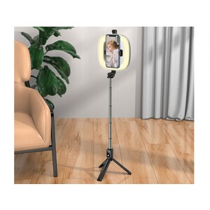 رینگ‌لایت سه‌پایه‌دار موبایل هوکو Hoco Fill Light Live Broadcast Holder LV03