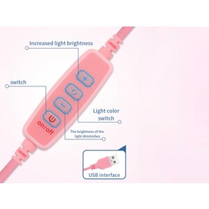 رینگ لایت رومیزی مخصوص آرایش توتو Totu Live Makeup Multipurpose Desk Lamp G3 دارای کنترلر