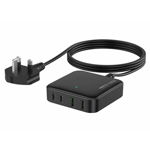 پاور هاب و شارژر رومیزی فست شارژ تایپ سی و یو اس بی 100 وات رسی RC39