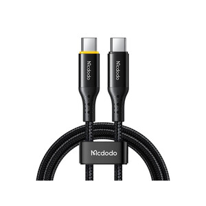 کابل سوپر فست شارژ هوشمند تایپ سی به تایپ سی 100 واتی 1.2متری مک دودو MCDODO Auto Power Off Type-C CA-3460