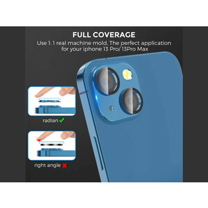 محافظ لنز فلزی آها استایل  مناسب برای آیفون 13 و آیفون 13 مینی      AhaStyle WG62-1 Camera Lens Protector Metal camera frame for iPhone 13