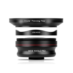 لنز واید ایبولو پرو به همراه فیلتر CPL و هود Iboolo Pro Mobile lens with Cpl