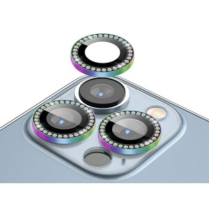 محافظ لنز نگین دار آیفون 13 پرو و 13 پرو مکس گرین Green iphone 13 Pro/13 Pro Max Diamond Camera Lens