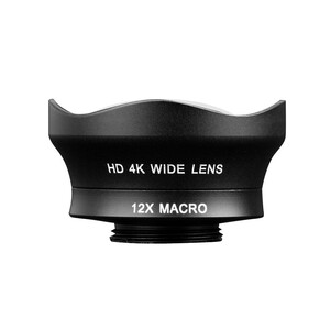 لنز موبایل واید و ماکرو Osino HD 4K Wide Lens &amp; 12X Macro Lens