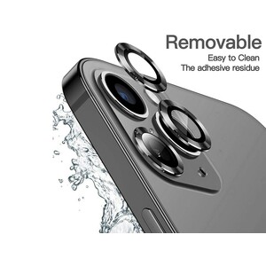 Green Lion Anti-Glare Camera Glass Protector Compatible for iPhone 12 Pro Max (6.7") - Black