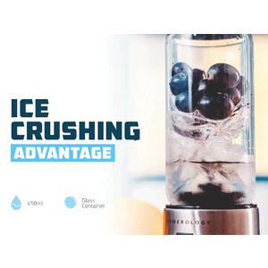 خرید مخلوط کن قابل حمل 6 تیغ پاورولوژی Rechargeable Portable Juicer 126W P6BPJBK