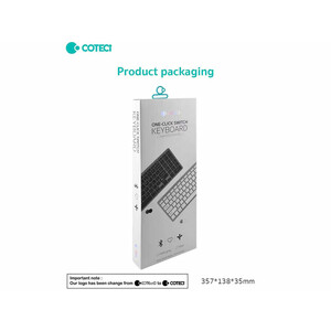 کیبورد بی سیم سه حالته کوتتسی Coteetci Three-mode wireless keyboard 84007