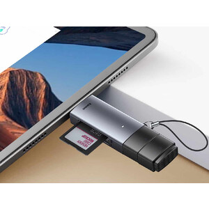 کارت‌ خوان اس دی و میکرو اس دی بیسوس Baseus AirJoy Series Card Reader USB3.0 Single Read WKQX070413