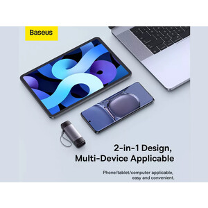 کارت‌ خوان یواس‌بی به تایپ‌سی بیسوس Baseus AirJoy Series Card Reader USB3.0 Single Read WKQX070413