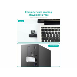 اوتی جی کارتخوان تایپ سی و یو اس بی کوتتسی Coteetci two-in-one card reader 83006