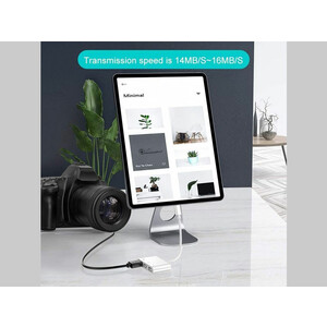 مبدل او تی جی و کارت خوان لایتنینگ کوتتسی Coteetci lightning card reader 6in1 33008