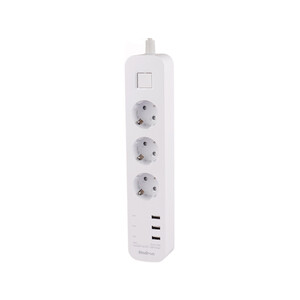 چند راهی برق ارت دار سه سوکت و سه یو اس بی هادرون Hadron P323 3 AC Outlets 3 USB Power Strip