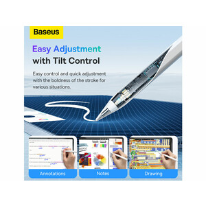 قلم لمسی بیسوس Baseus Smooth Writing Wireless Charging Stylus BS-PS003
